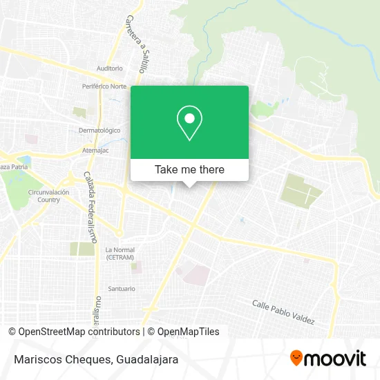 Mariscos Cheques map