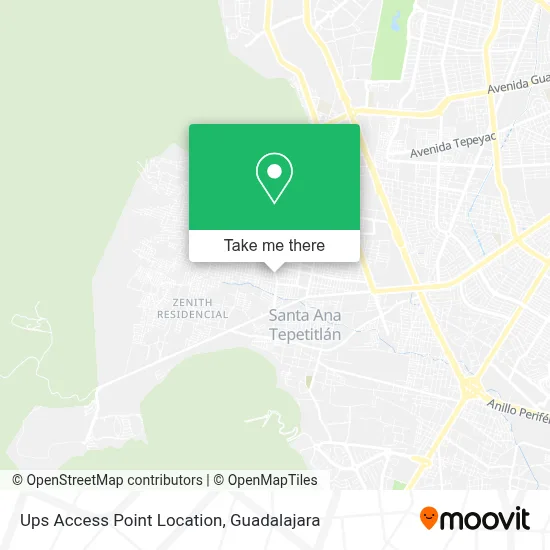 Ups Access Point Location map