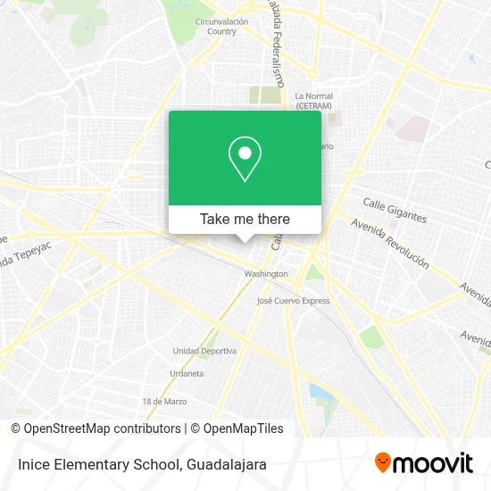 Inice Elementary School map