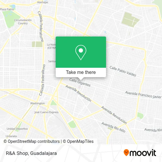 R&A Shop map