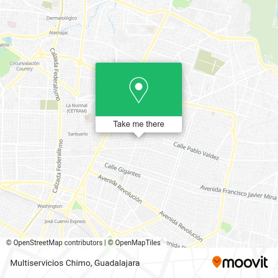 Multiservicios Chimo map
