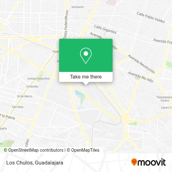 Los Chulos map