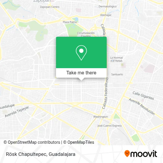 Rösk Chapultepec map