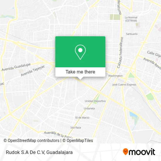Rudok S.A De C.V map