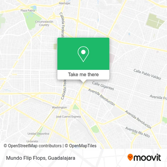 Mundo Flip Flops map