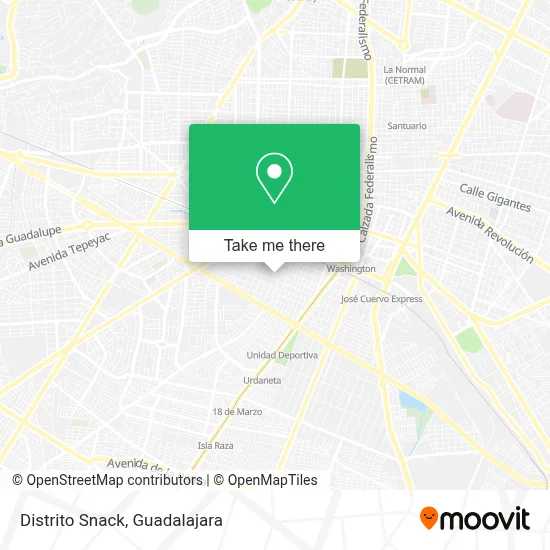 Distrito Snack map