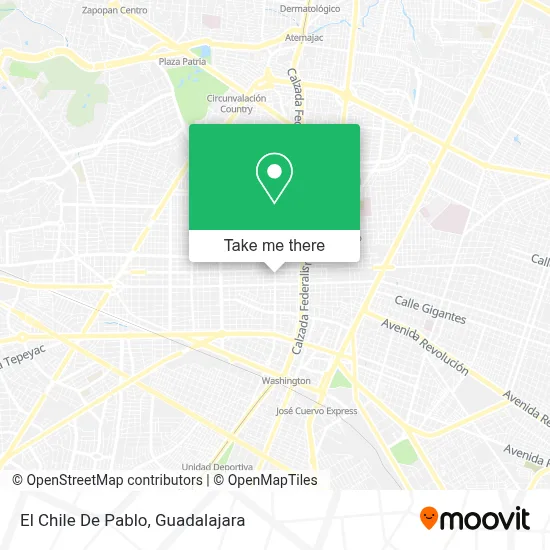 El Chile De Pablo map