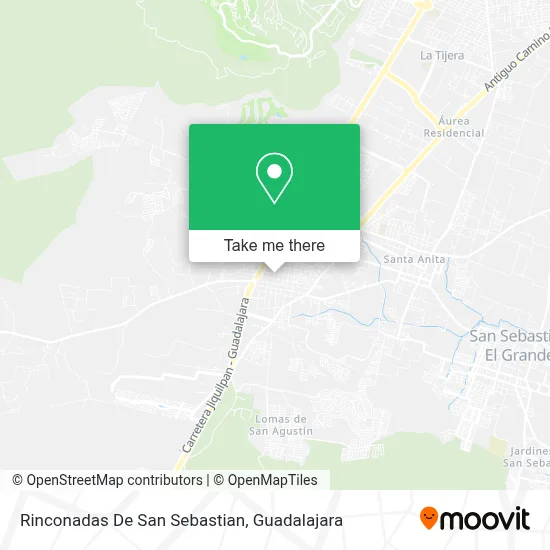 Rinconadas De San Sebastian map
