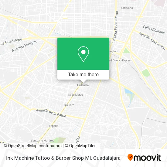 Ink Machine Tattoo & Barber Shop Ml map