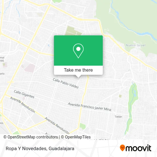 Ropa Y Novedades map