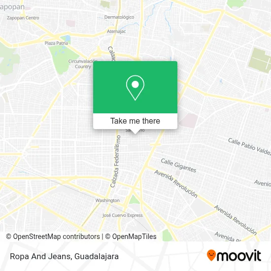 Ropa And Jeans map