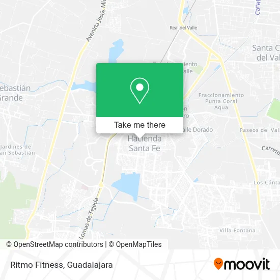 Ritmo Fitness map