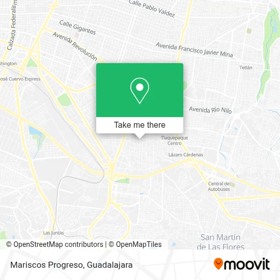 Mariscos Progreso map