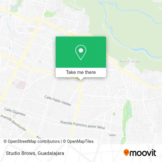 Studio Brows map