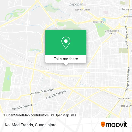 Koi Med Trends map