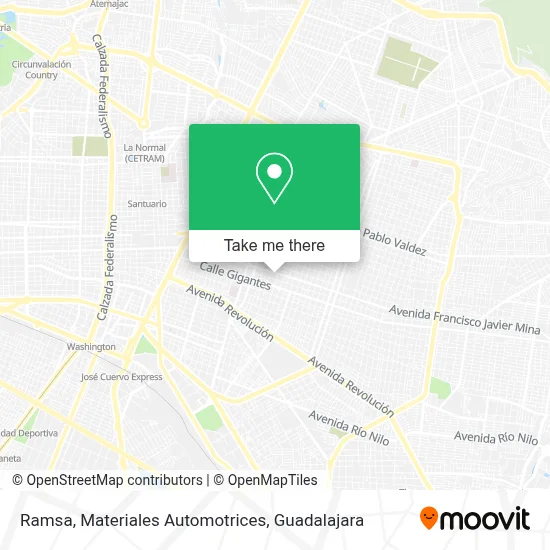 Ramsa, Materiales Automotrices map