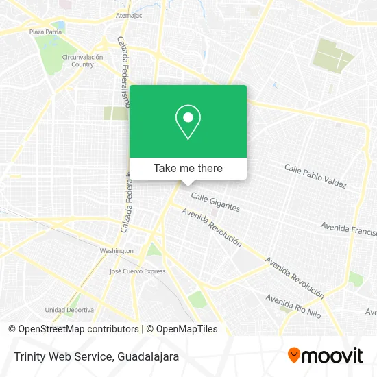 Trinity Web Service map
