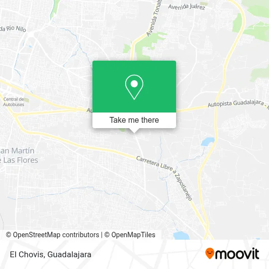 El Chovis map