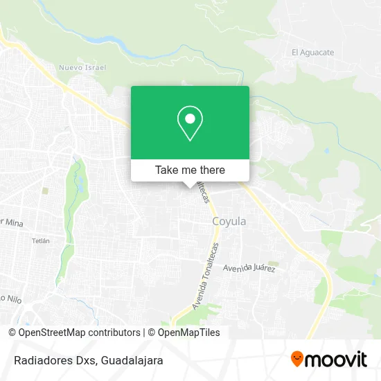 Radiadores Dxs map