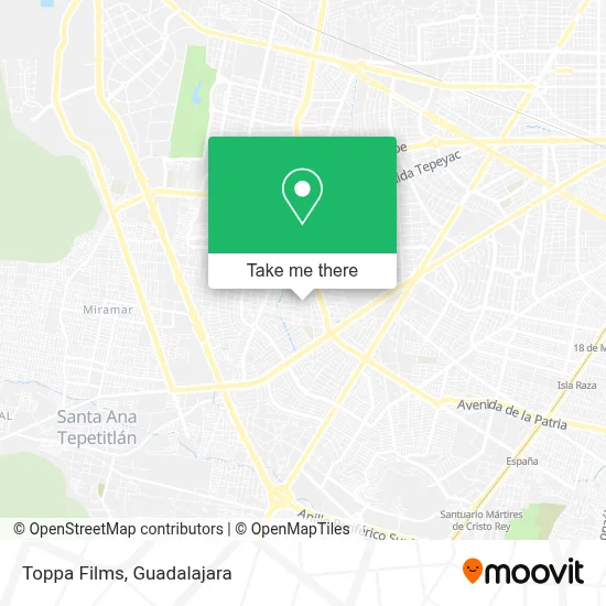 Toppa Films map