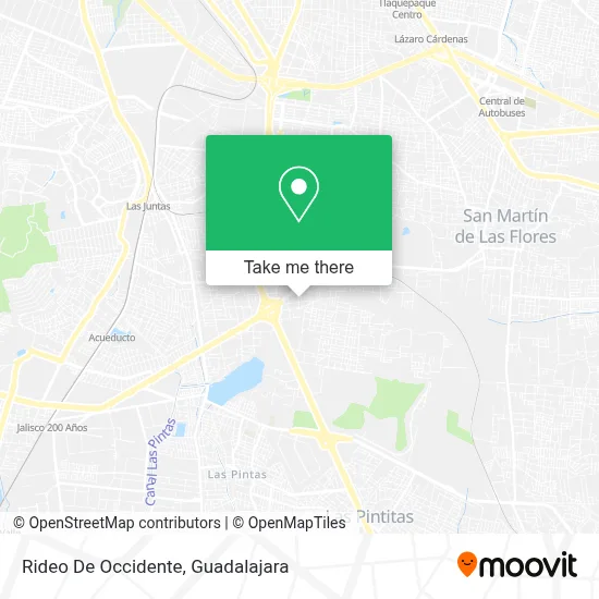 Rideo De Occidente map