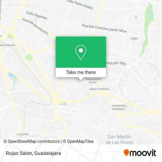Rojas Salon map