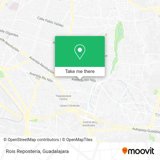 Rois Repostería map