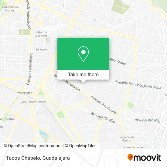 Tacos Chabelo map