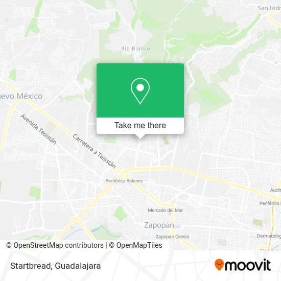 Startbread map