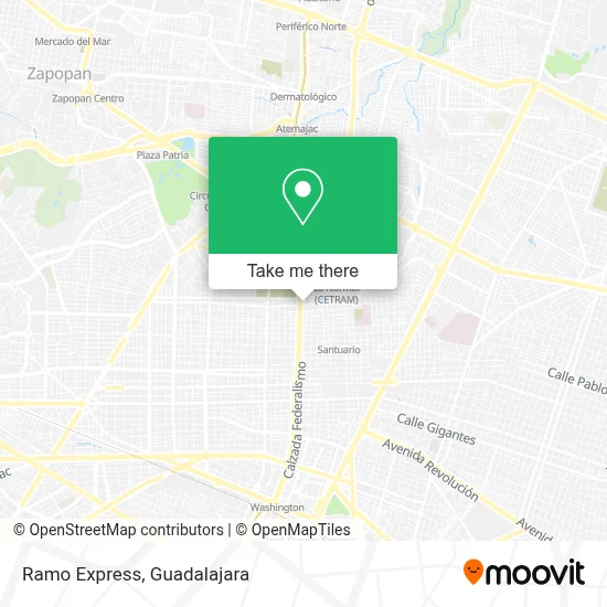 Ramo Express map