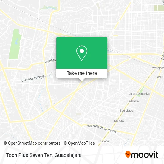 Toch Plus Seven Ten map