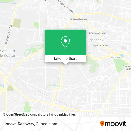 Innova Recovery map