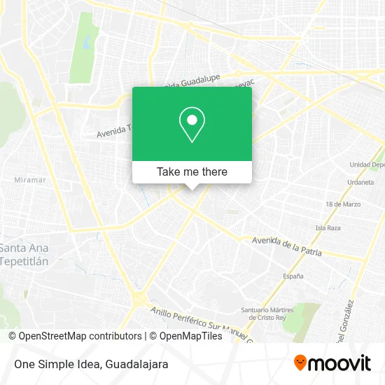 One Simple Idea map