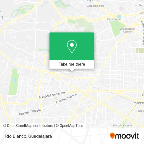 Rio Blanco map