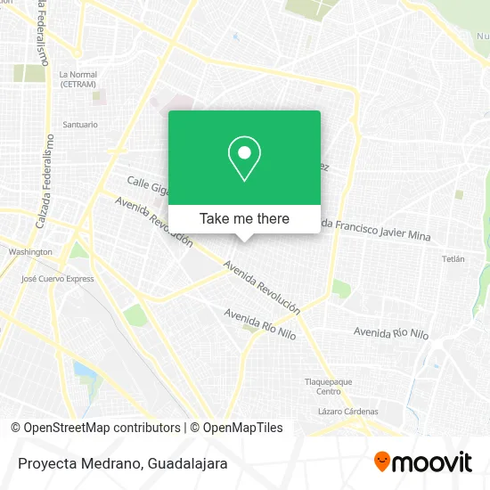 Proyecta Medrano map