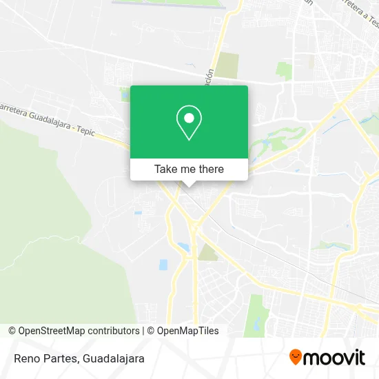 Reno Partes map