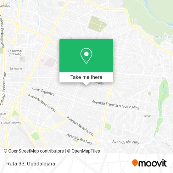 Ruta 33 map