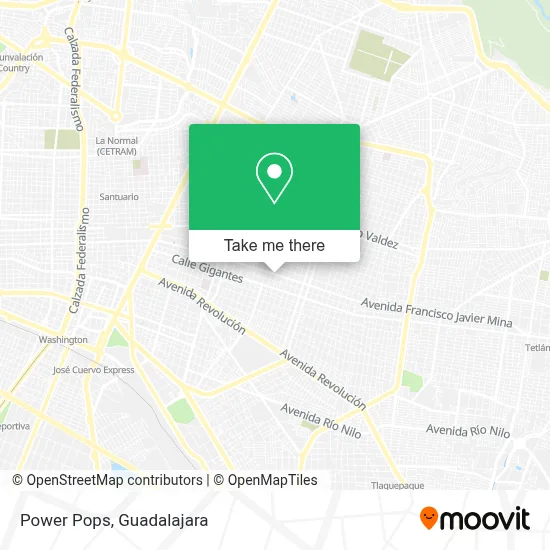 Power Pops map