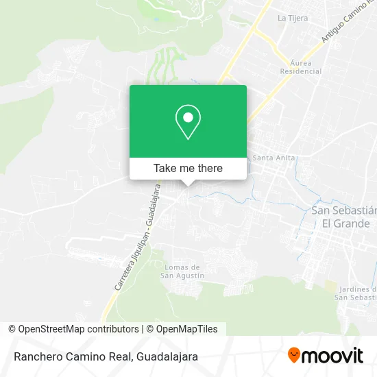 Ranchero Camino Real map