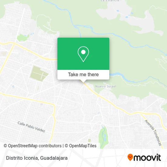 Distrito Iconia map