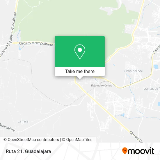 Ruta 21 map