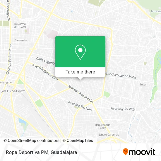 Ropa Deportiva PM map