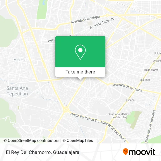 El Rey Del Chamorro map