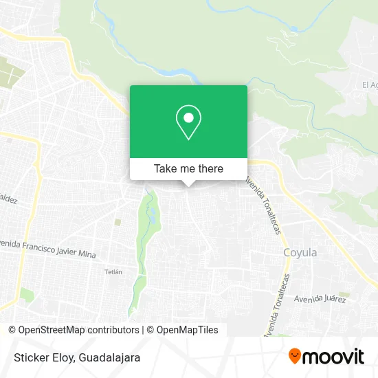 Sticker Eloy map