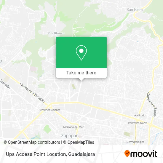 Ups Access Point Location map