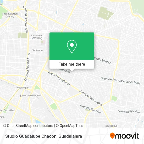 Studio Guadalupe Chacon map