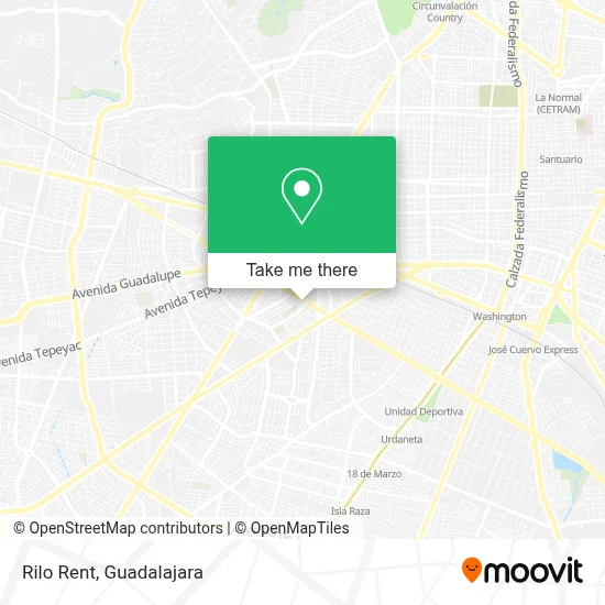Rilo Rent map