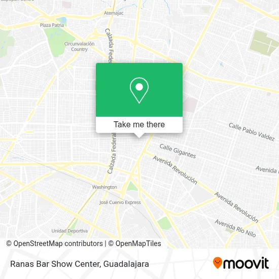 Ranas Bar Show Center map