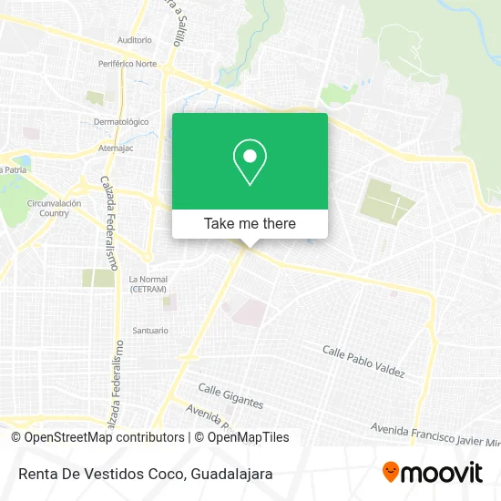 Renta De Vestidos Coco map