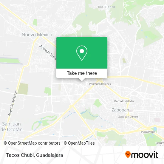 Tacos Chubi map